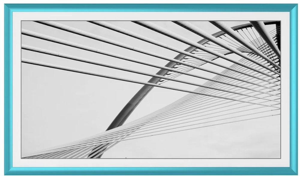 Frame My TV 75" Alloy Prismatic Samsung Frame - Turquoise