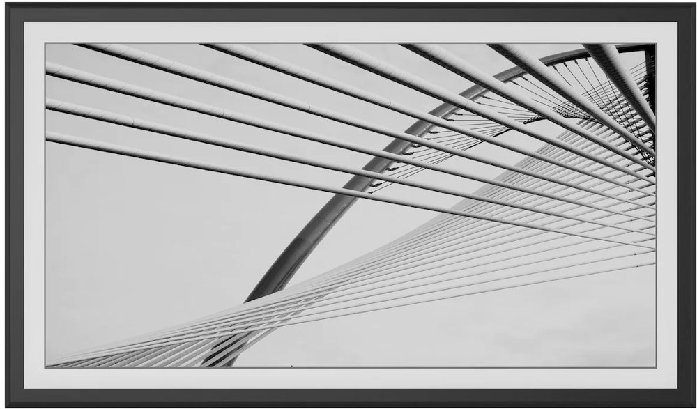 Frame My TV 55" Alloy Scoop Samsung Frame Bezel - Black