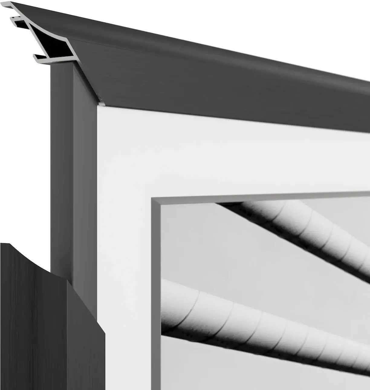 FRM-AL-SC-BLK-75-2021 Frame My TV 75  Alloy Scoop Samsung Frame Bezel - Black-3