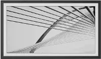 FRM-AL-SC-BLK-85-2021 Frame My TV 85  Alloy Scoop Samsung Frame Bezel - Black