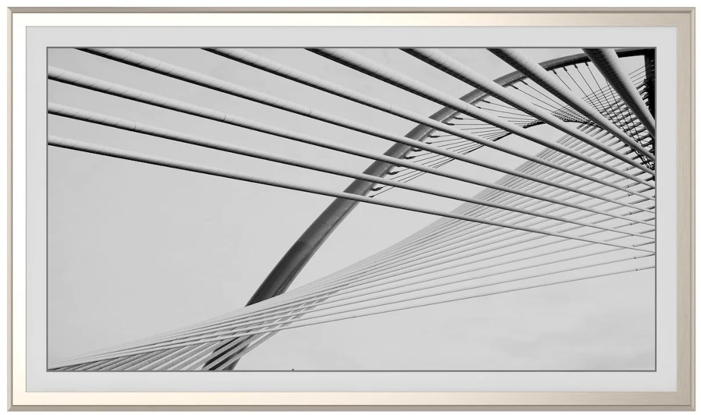 Frame My TV 55" Alloy Scoop Samsung Frame Bezel - Silver