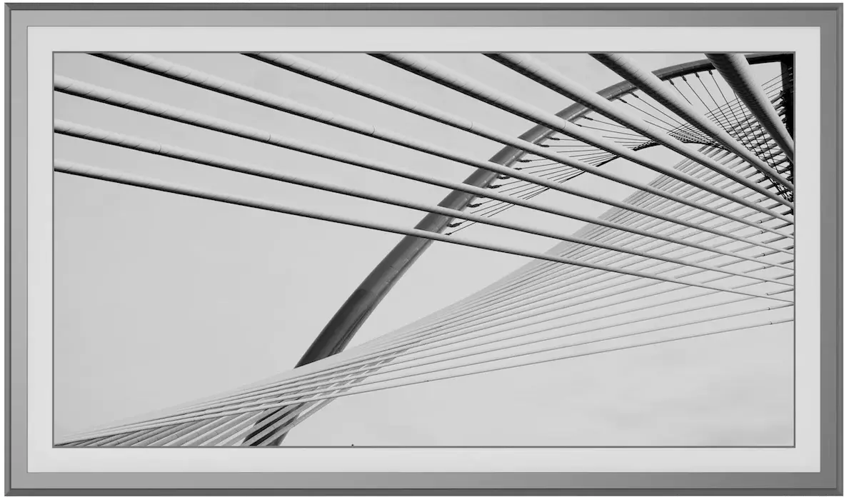 FRM-AL-SC-GPH-43-2021 Frame My TV 43  Alloy Scoop Samsung Frame Bezel - Graphite-2