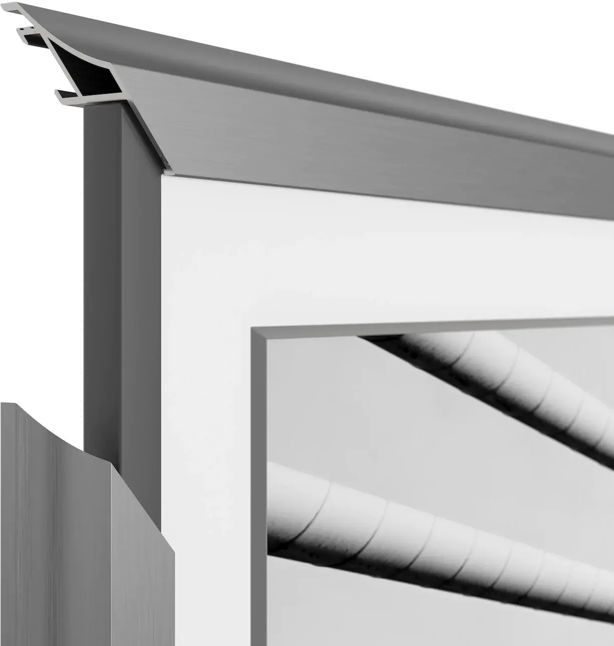 FRM-AL-SC-GPH-43-2021 Frame My TV 43  Alloy Scoop Samsung Frame Bezel - Graphite-3