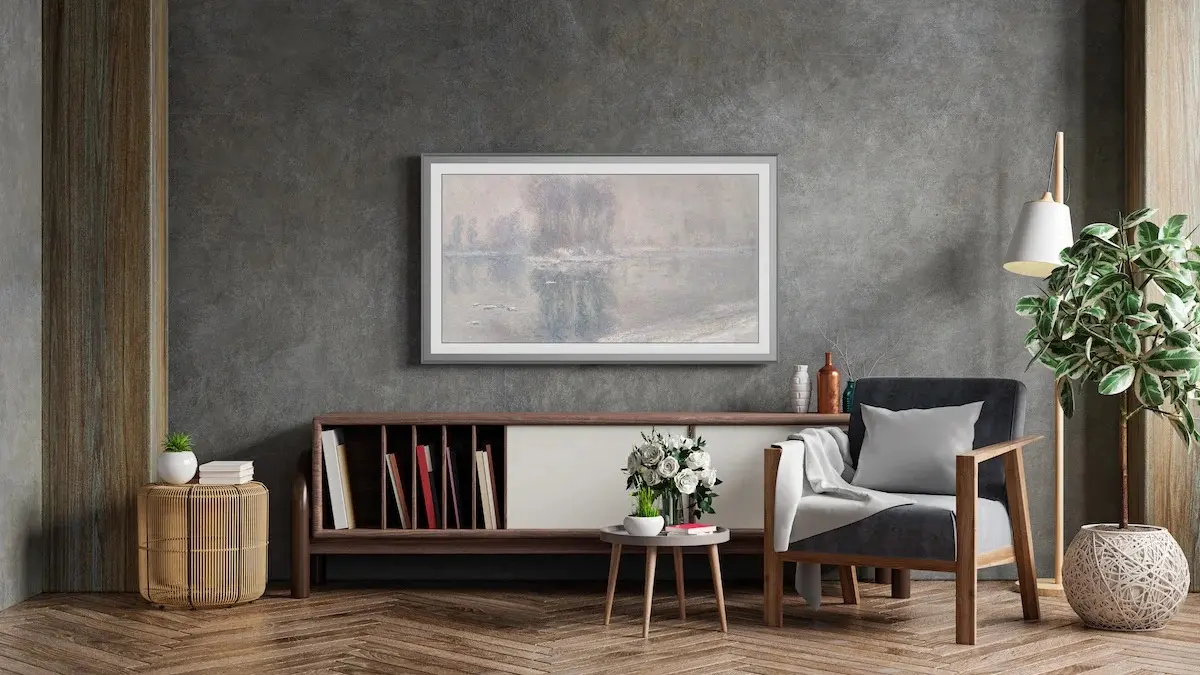 FRM-AL-SC-GPH-43-2021 Frame My TV 43  Alloy Scoop Samsung Frame Bezel - Graphite-6