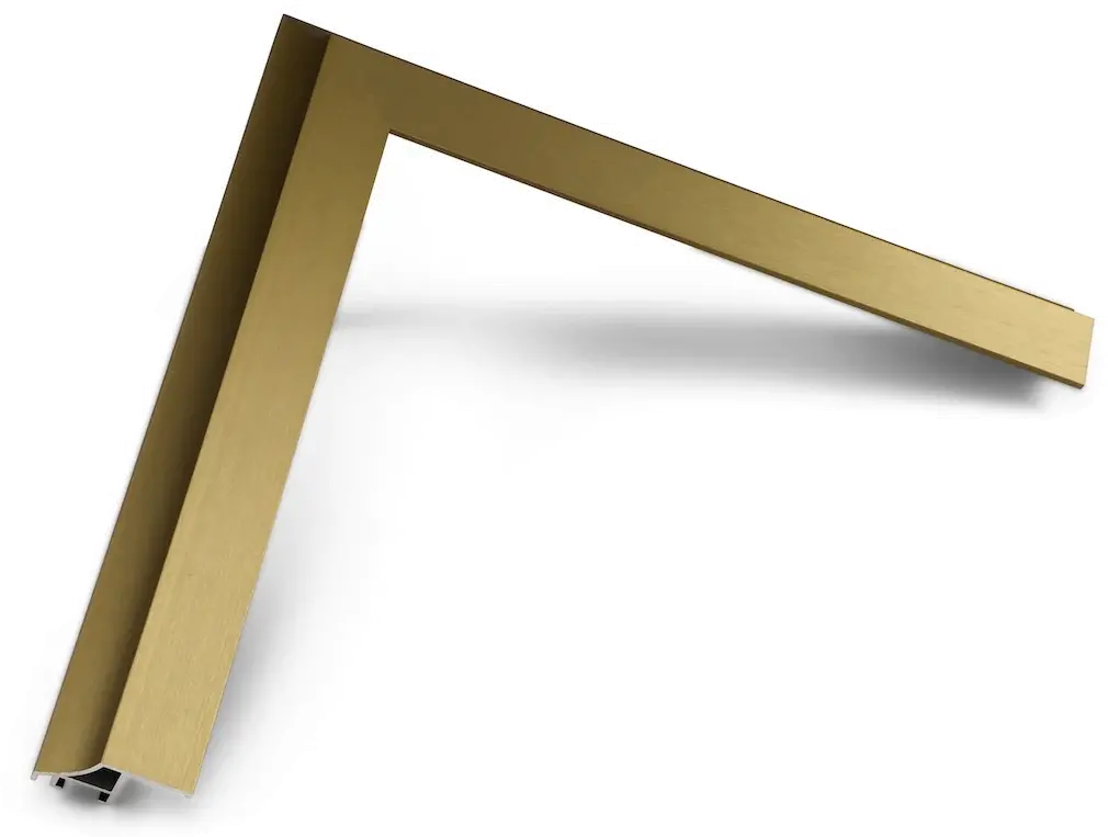 FRM-AL-SC-GLD-50-2021 Frame My TV 50  Alloy Scoop Samsung Frame Bezel - Gold-5