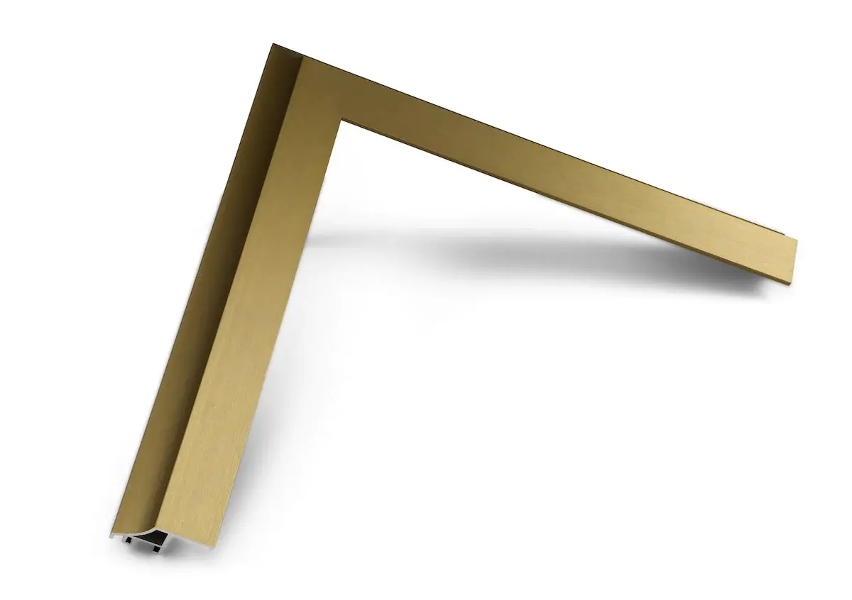 FRM-AL-SC-GLD-55-2021 Frame My TV 55  Alloy Scoop Samsung Frame Bezel - Gold-5