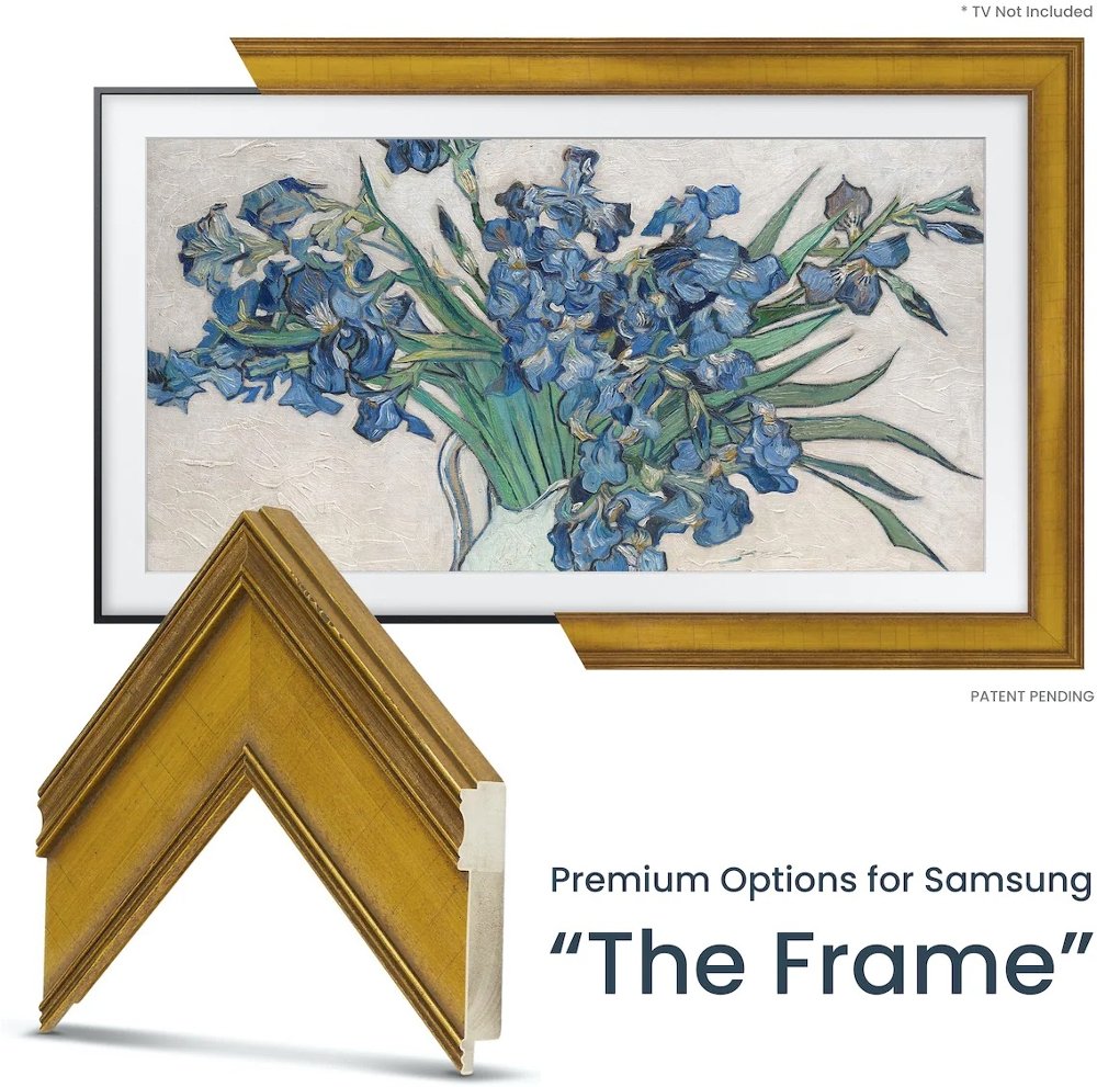 Frame My TV 55" Samsung The Frame Deco Frame - Antique Gold