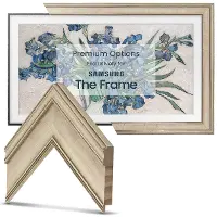 FRM-SF-D5181-50-2021 Frame My TV 50  Samsung The Frame Deco Premiere - Antique White