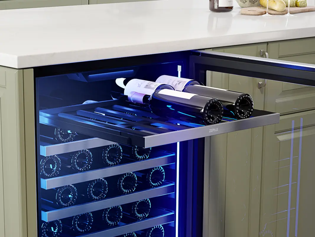 PRW24C01CG Zephyr Presrv™ 53 Bottle Single Zone Wine Refrigerator-3