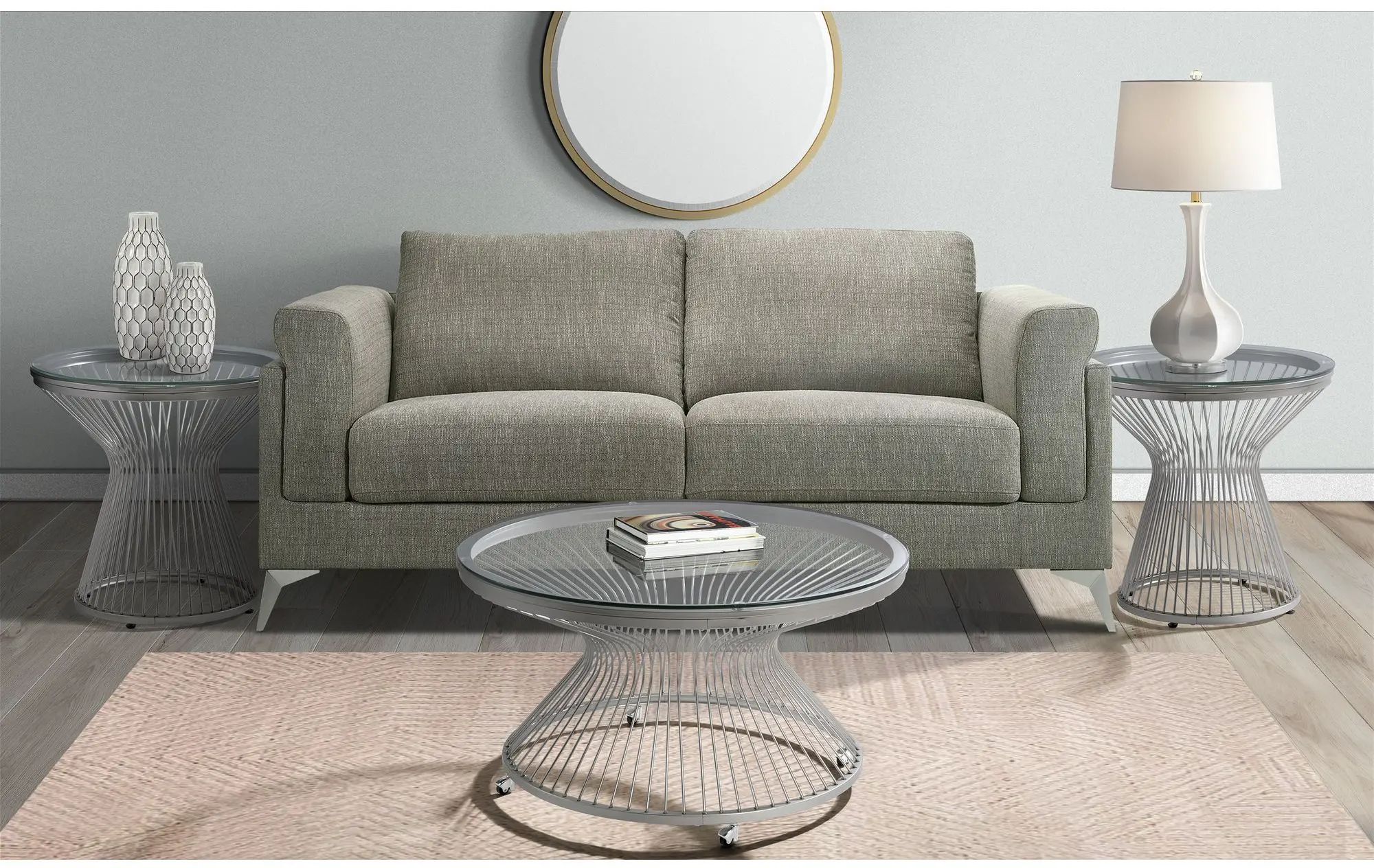 Lavinia Chrome Coffee Table-3