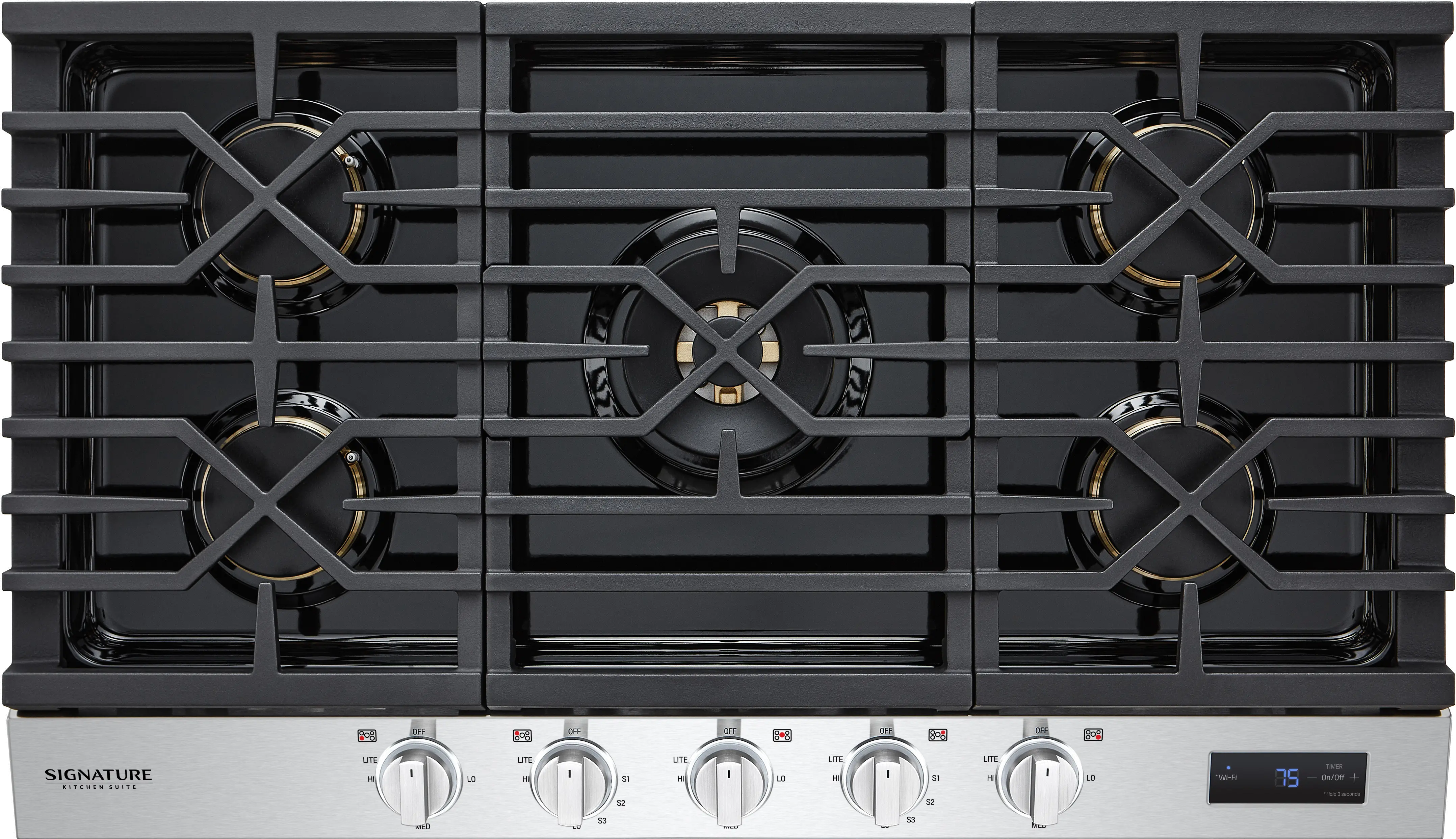 LG Signature Kitchen Suite 36 Inch Gas Cooktop - Stainless Steel-1