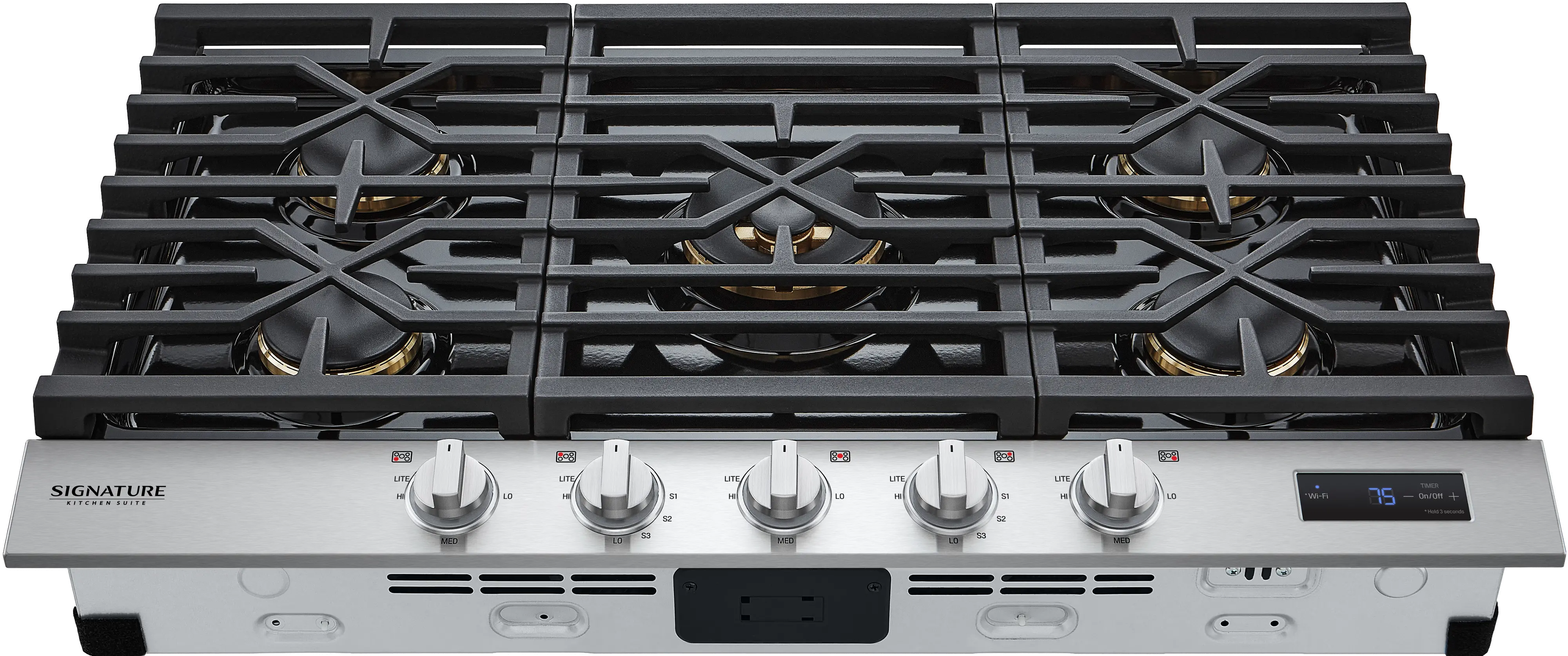 LG Signature Kitchen Suite 36 Inch Gas Cooktop - Stainless Steel-3