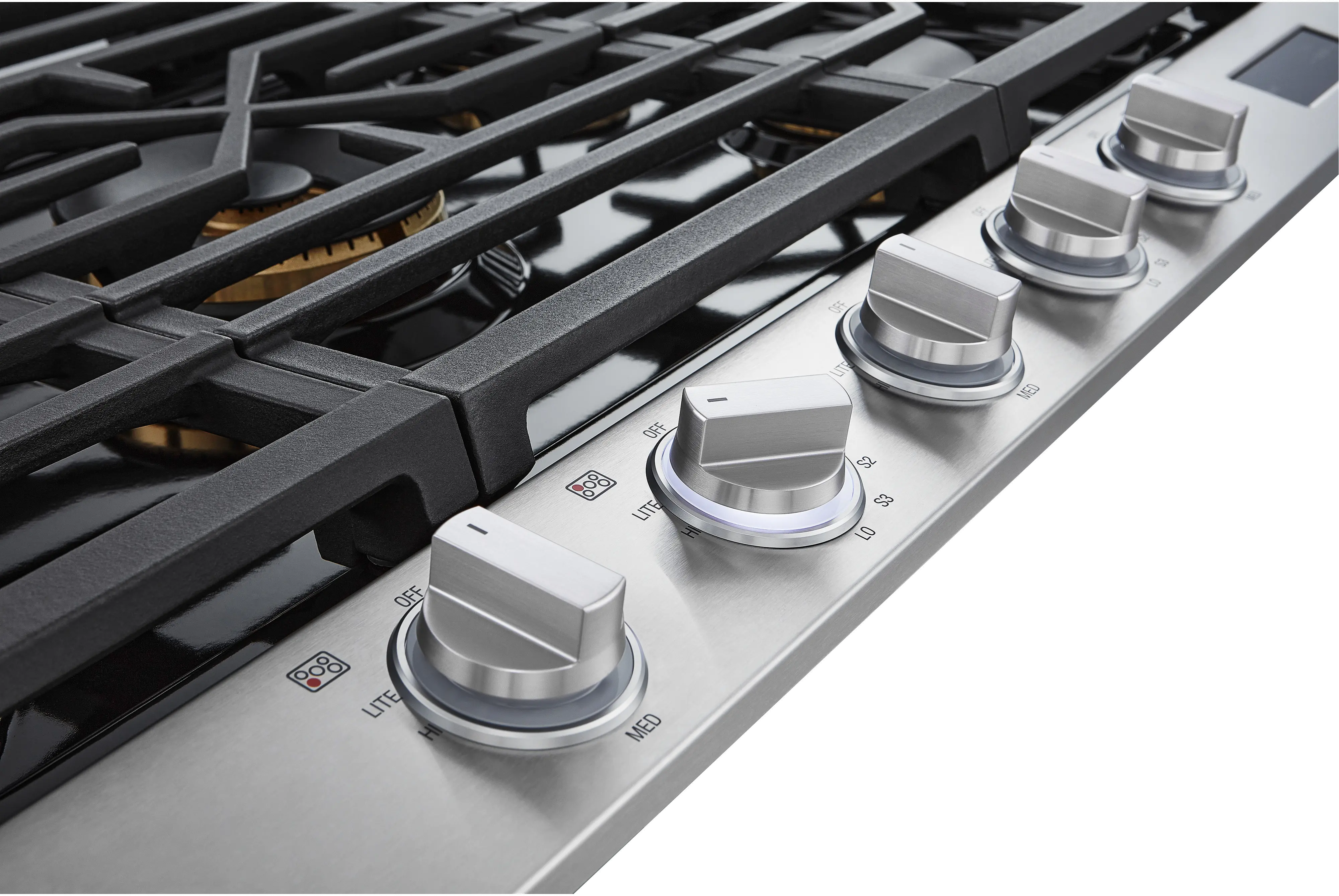 LG Signature Kitchen Suite 36 Inch Gas Cooktop - Stainless Steel-2