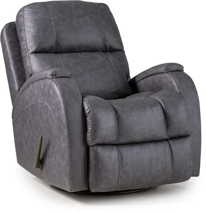 Zena Bolero Graphite Swivel Glider Recliner-1