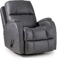 Zena Bolero Graphite Swivel Glider Recliner
