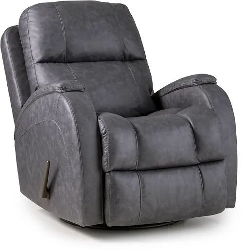 レ ブークル ペルリーナ Zena Bolero Graphite Swivel Glider Recliner | RC Willey