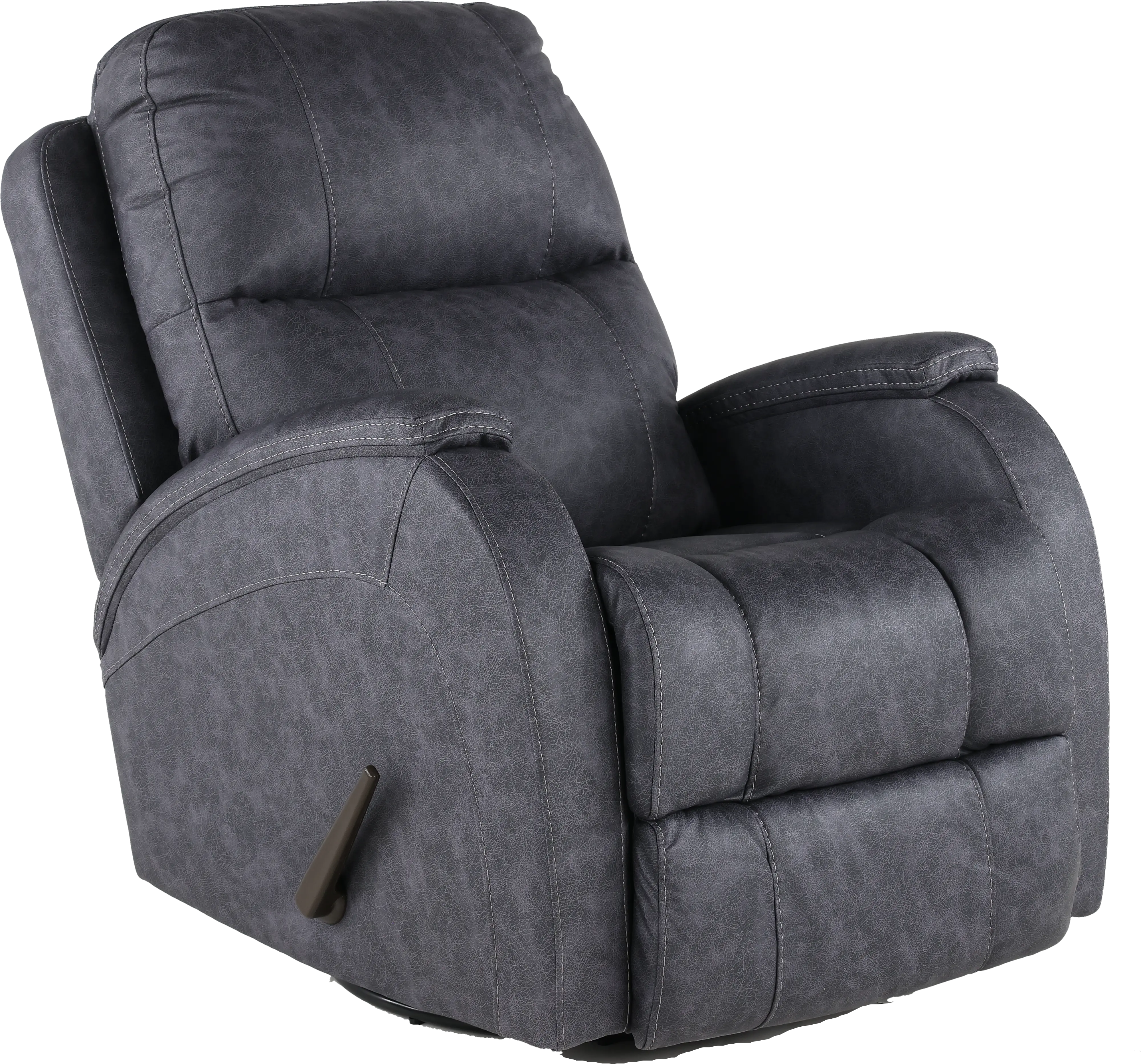 Zena Bolero Graphite Swivel Glider Recliner-6