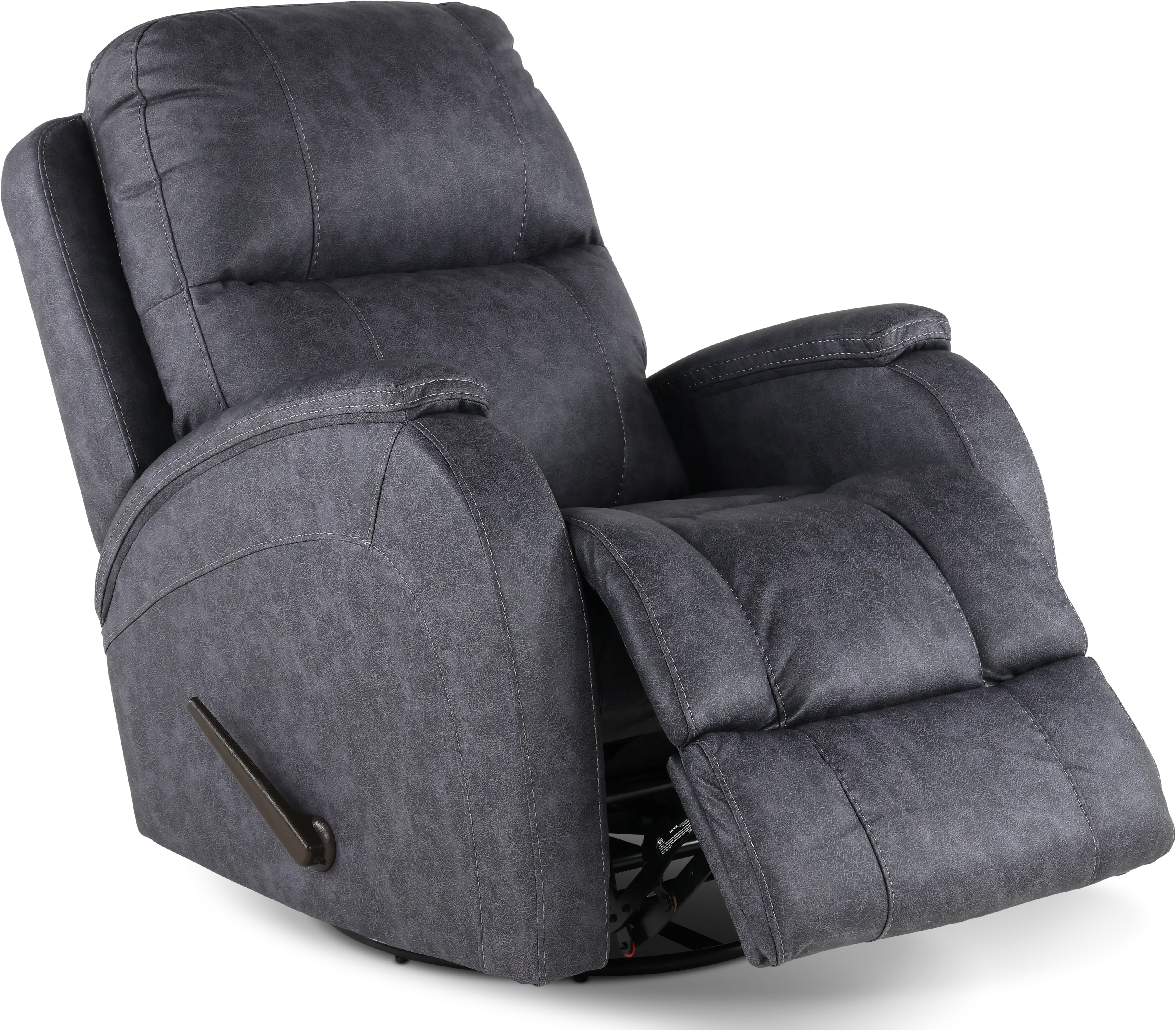 Zena Bolero Graphite Swivel Glider Recliner-8