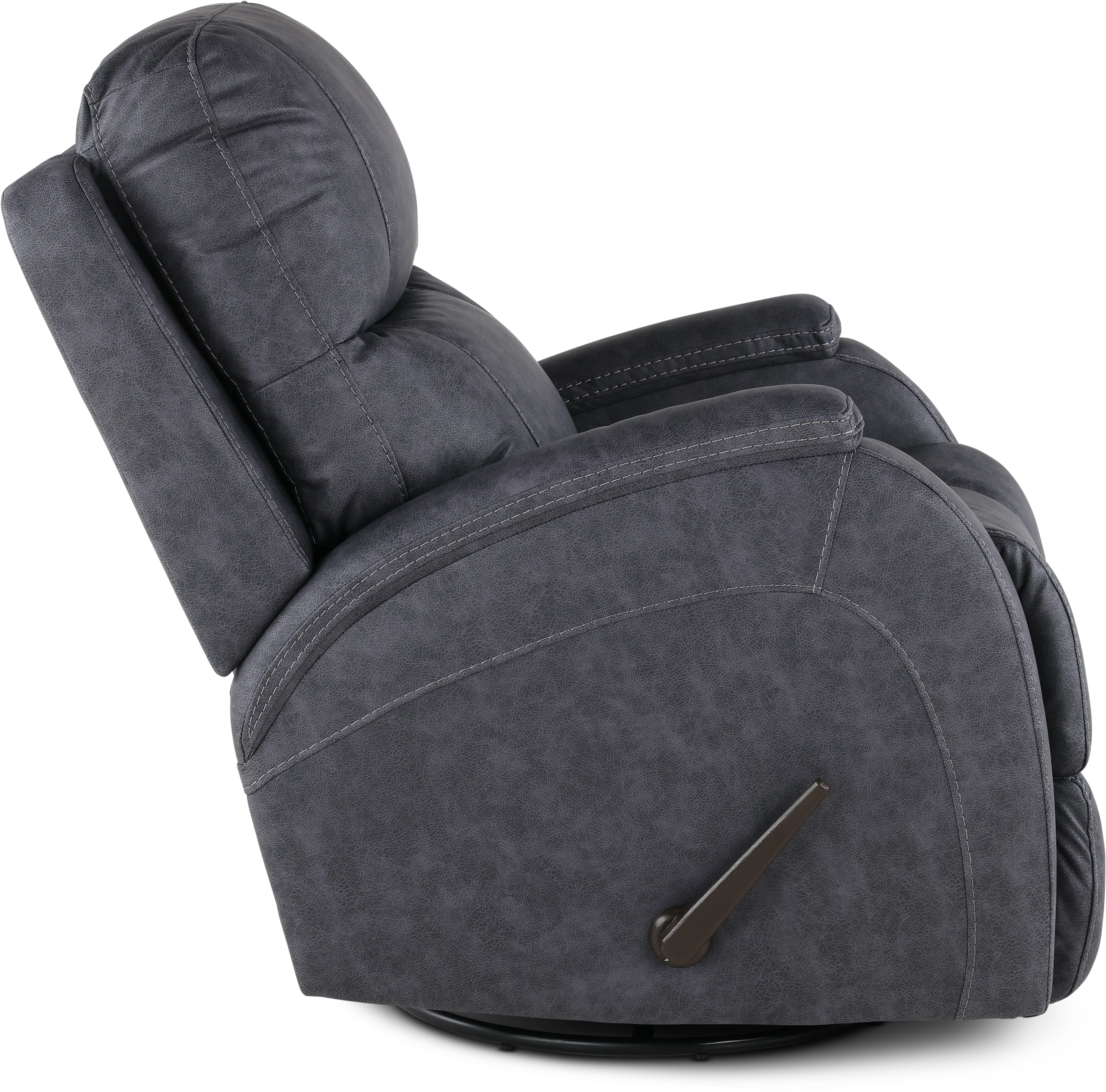 Zena Bolero Graphite Swivel Glider Recliner-9