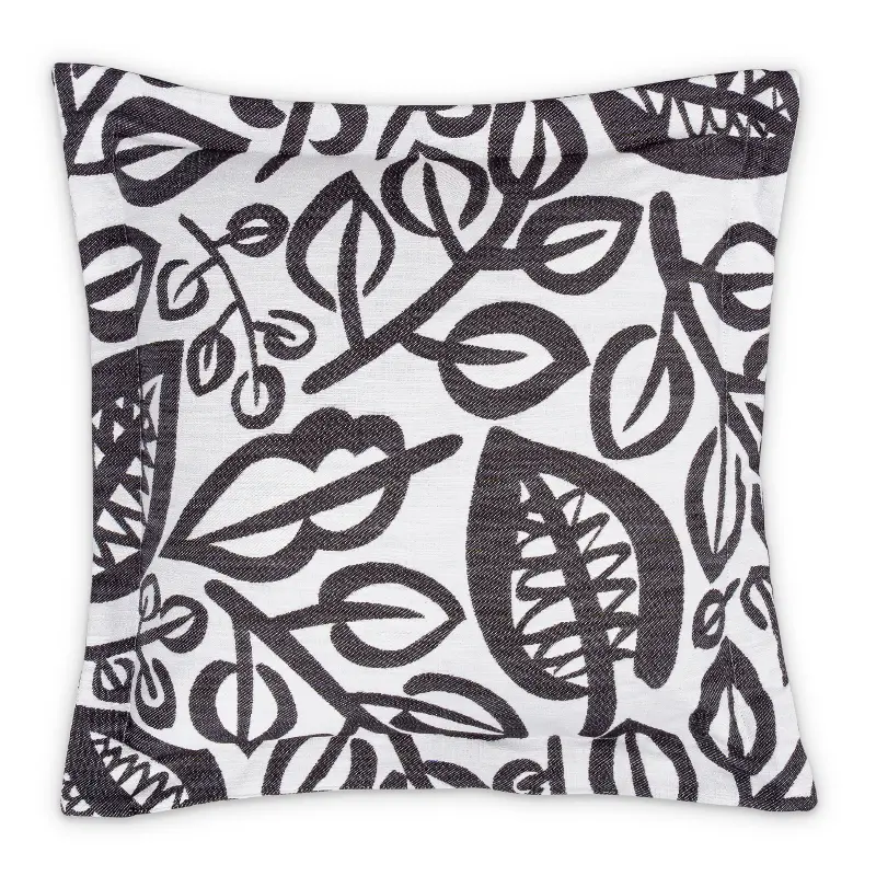 Uptown Downtown Black and Whtie Accent Pillow