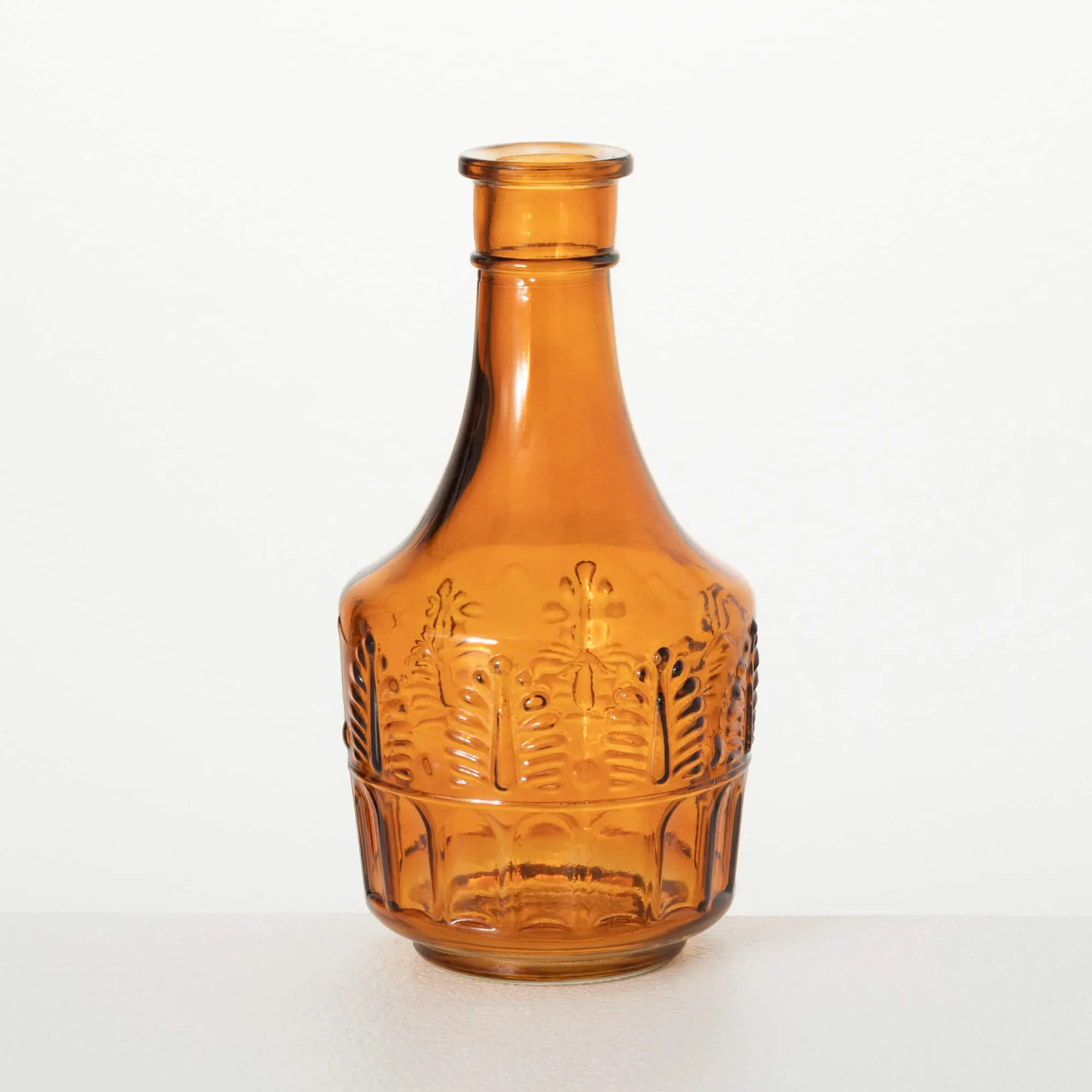 9  Amber Glass Harvest Vase-1