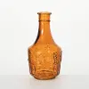 9  Amber Glass Harvest Vase