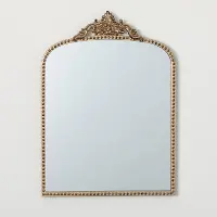 22 Inch Oblong Gold-Trim Mirror