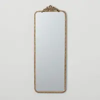 33  Slim Vintage Gold Edge Mirror
