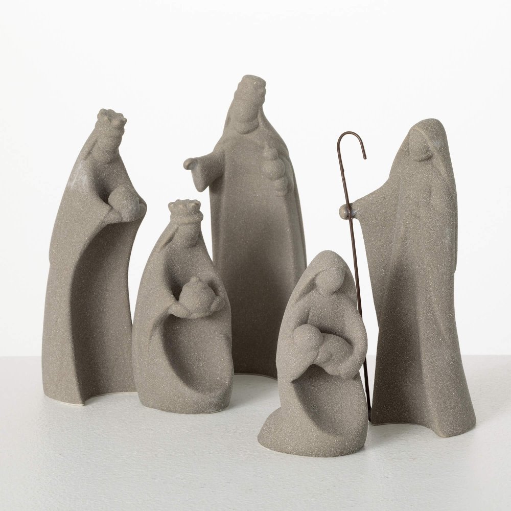 Assorted Modern Ceramic Nativity Set