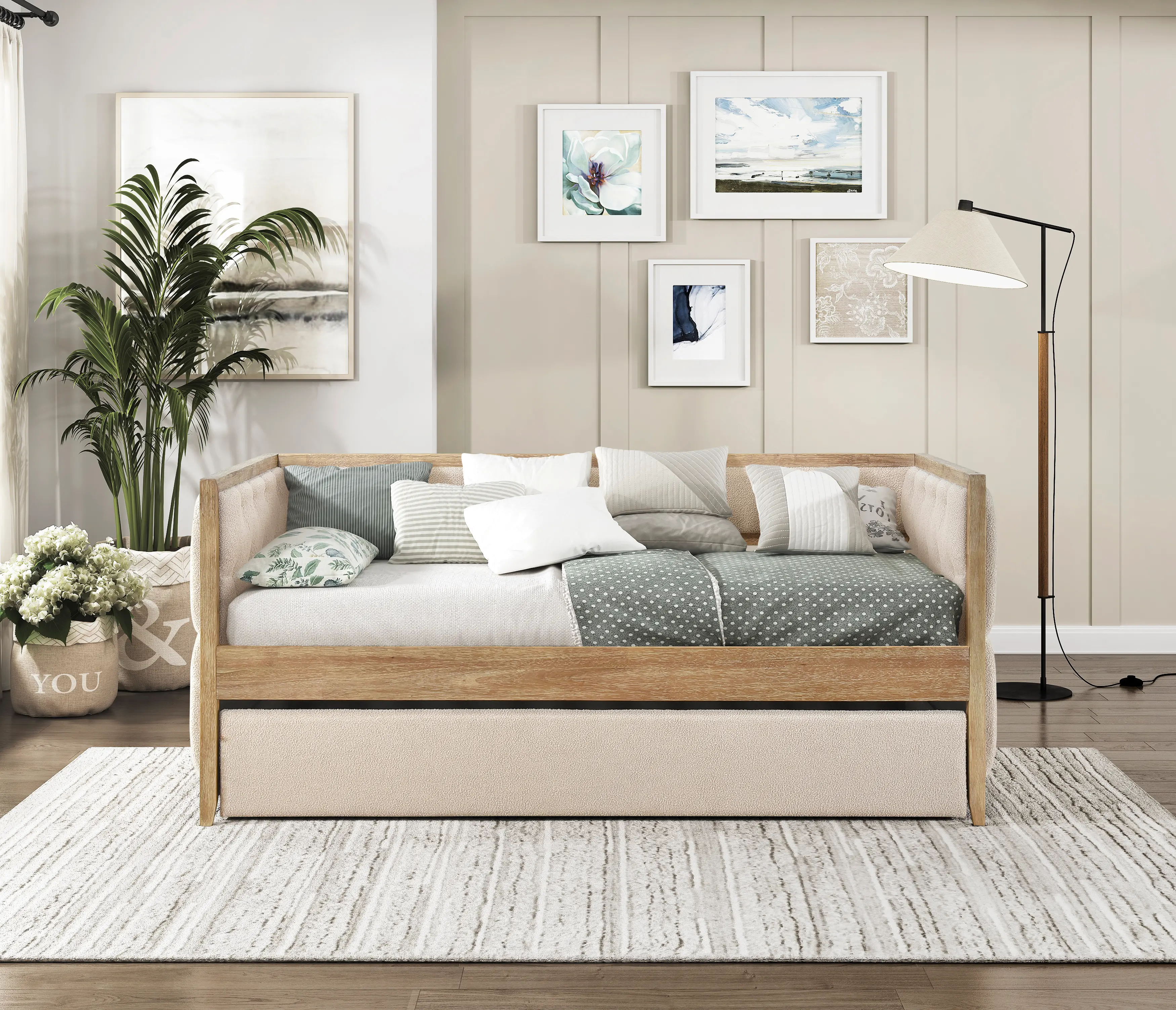 Dearborn Oak Twin Daybed with Trundle-2