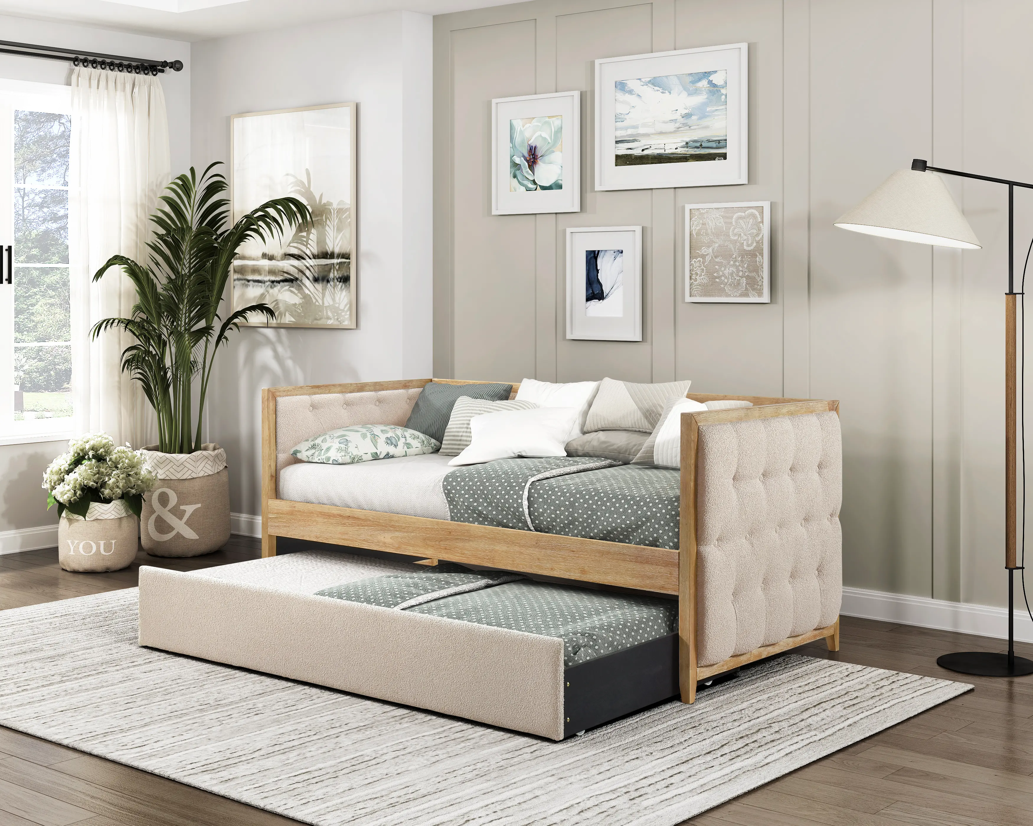 Dearborn Oak Twin Daybed with Trundle-6