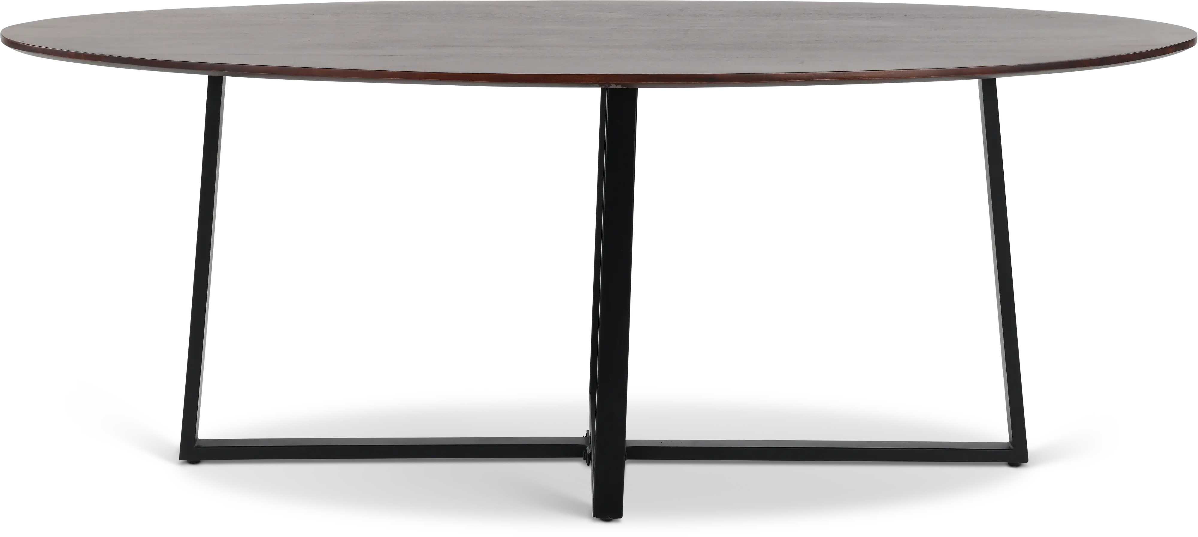 Finley Walnut Brown and Metal Dining Table-2