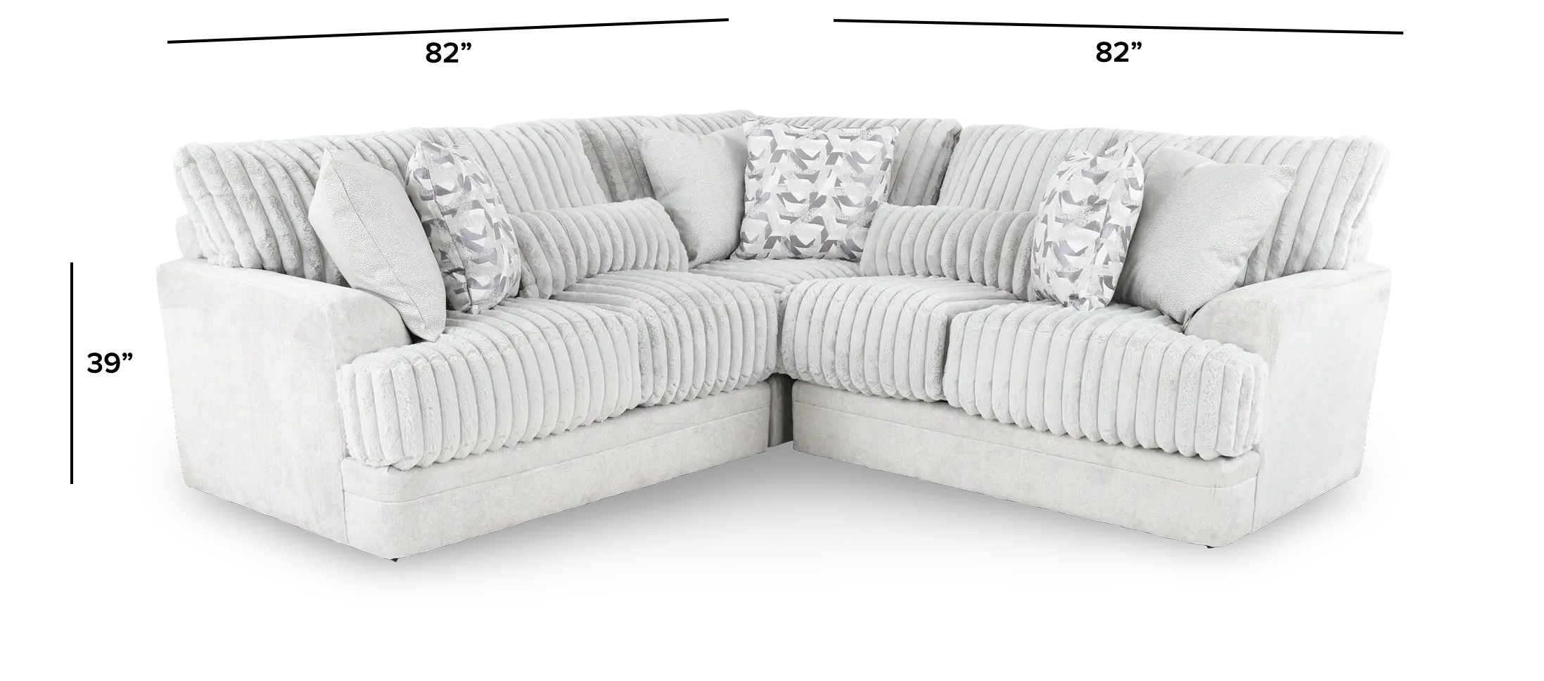 3PC/TITAN/MOONSTRUCK Titan Gray 3-Piece Sectional-3