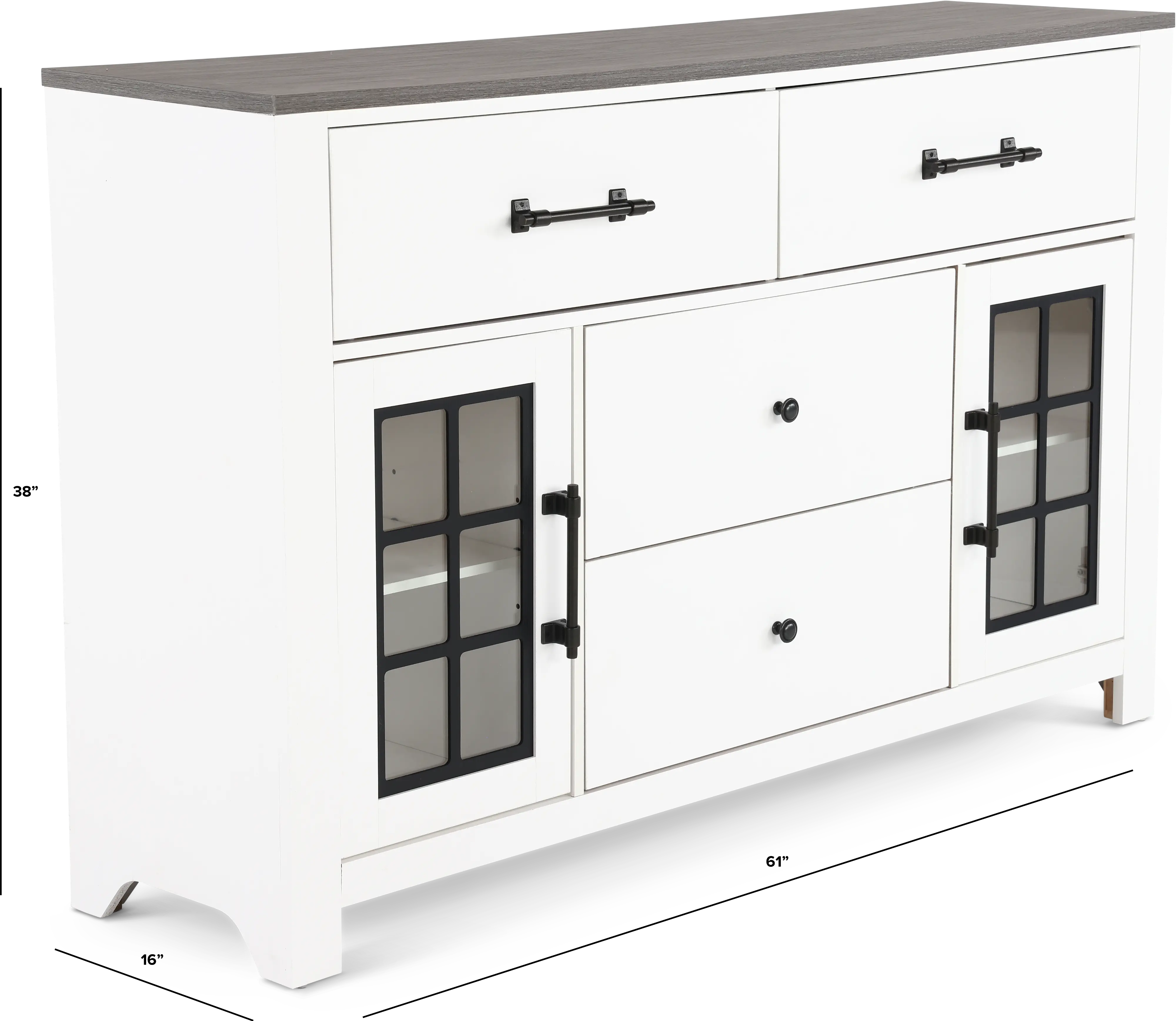 St. James White Dresser-3