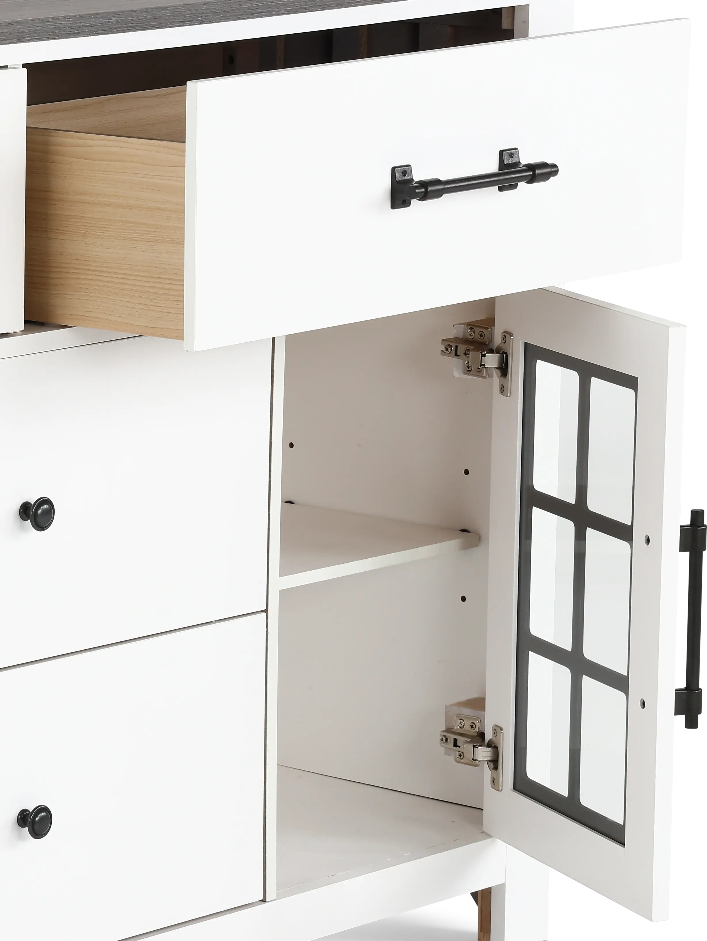 St. James White Dresser-2