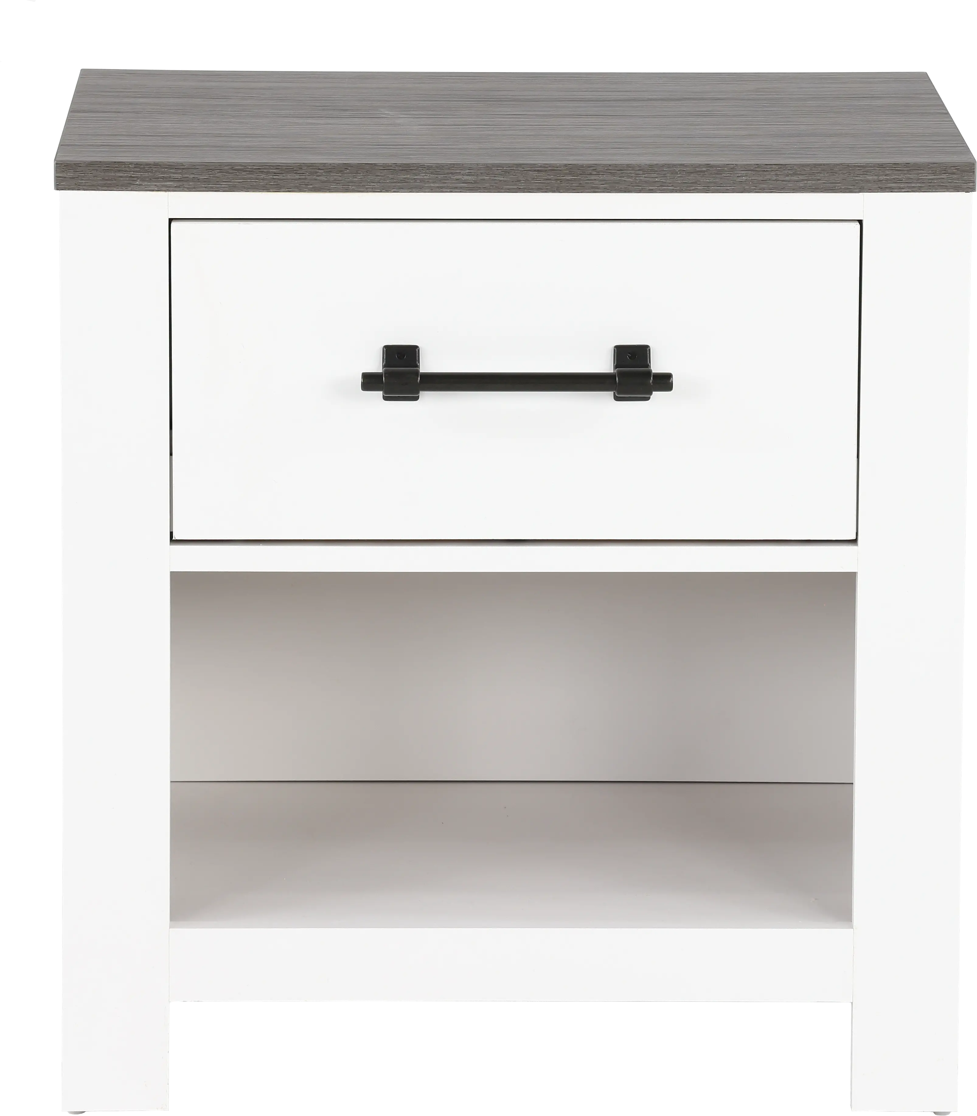 St. James White Nightstand-1