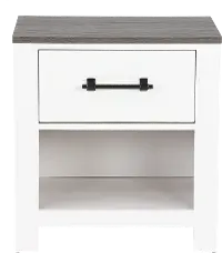 St. James White Nightstand