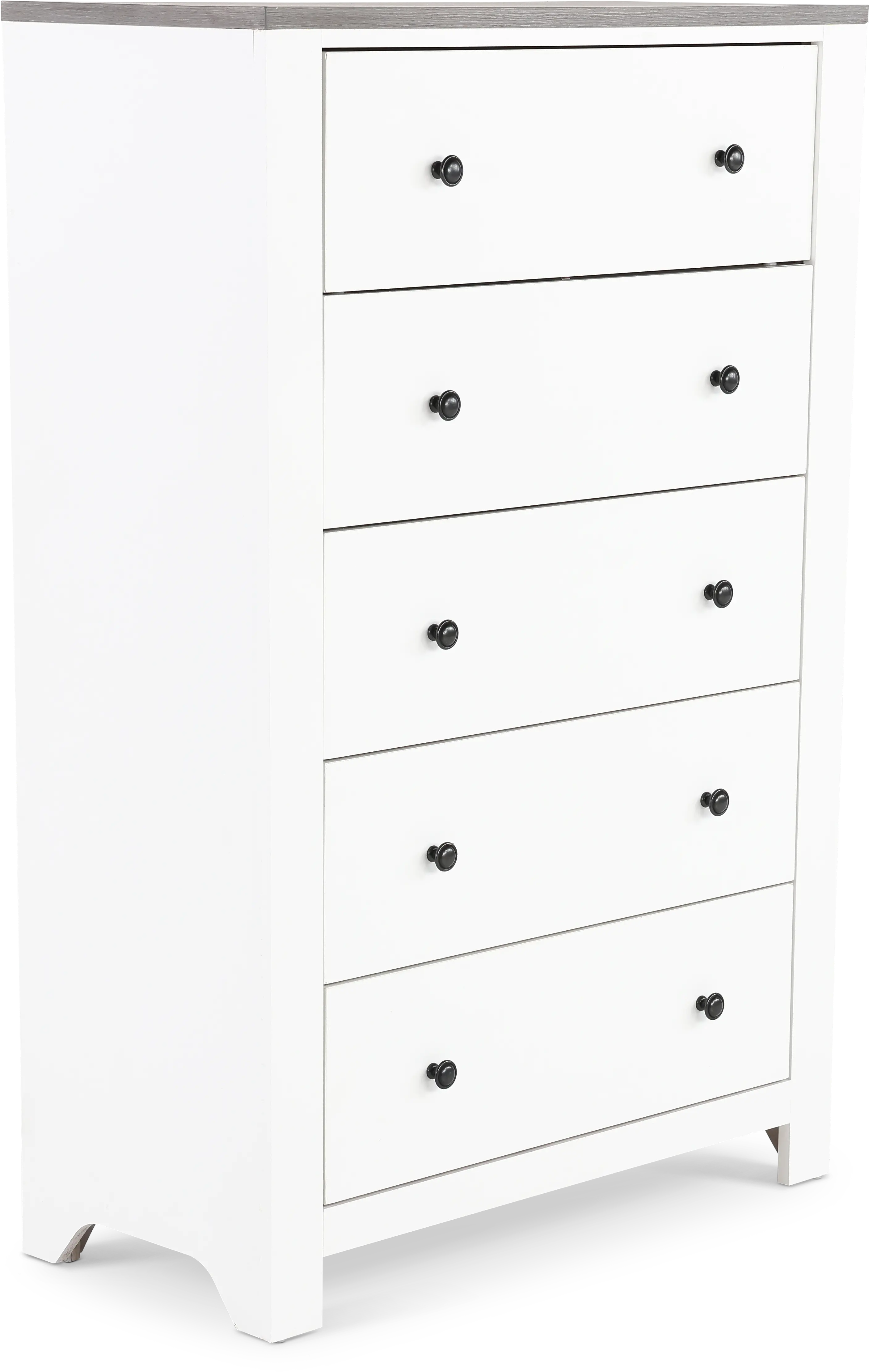St. James White Chest of Drawers-4