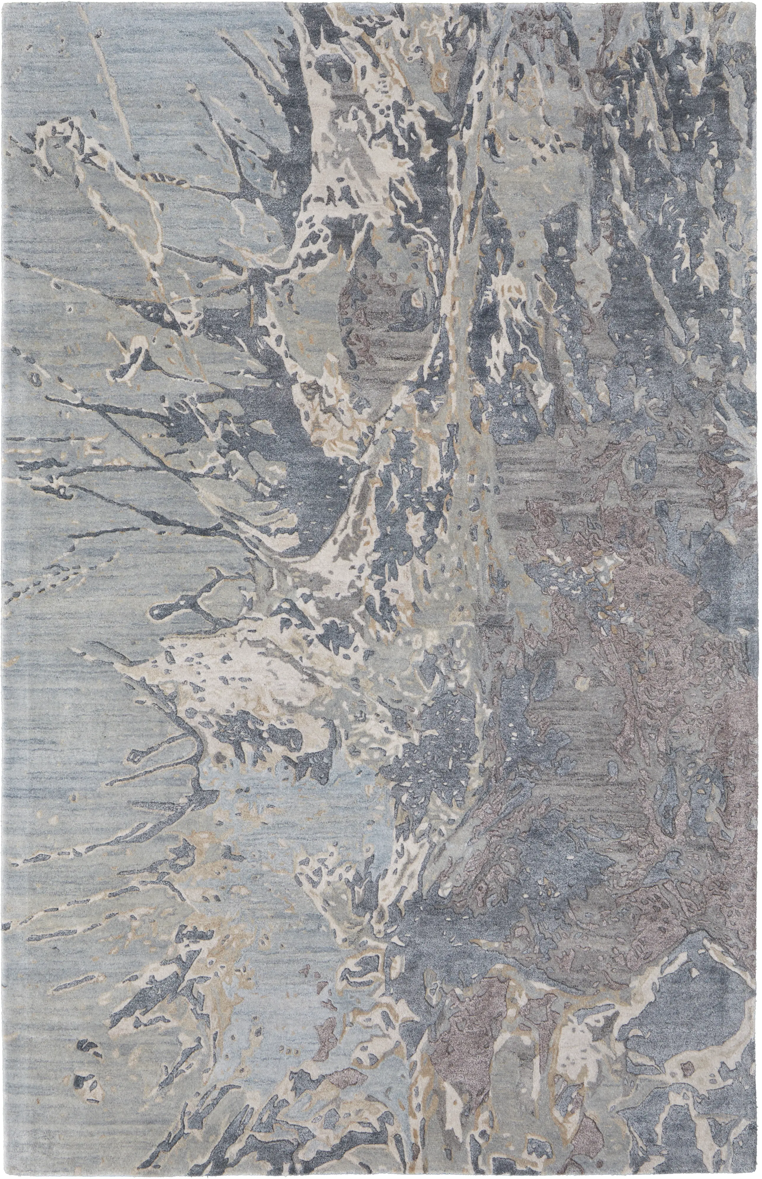 Zarah 8 x 10 Dynamic Blue Area Rug-1
