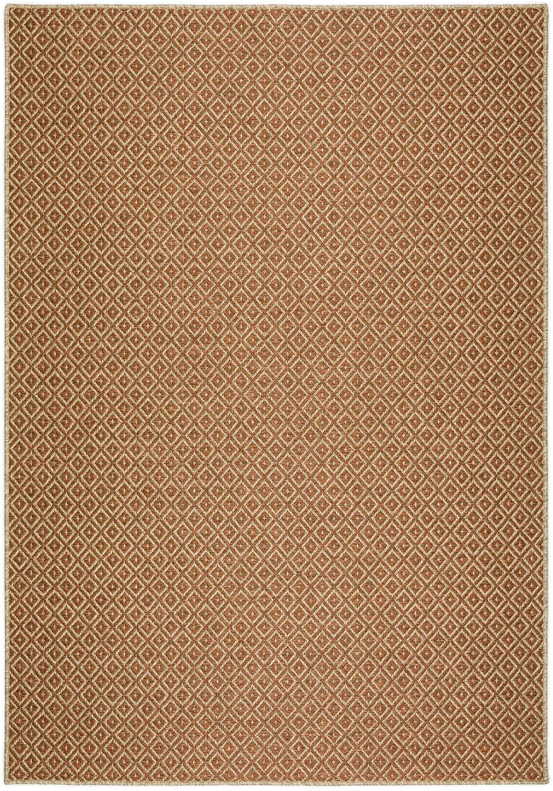 Bali 5 x 8 Diamond Paprika Outdoor Patio Rug