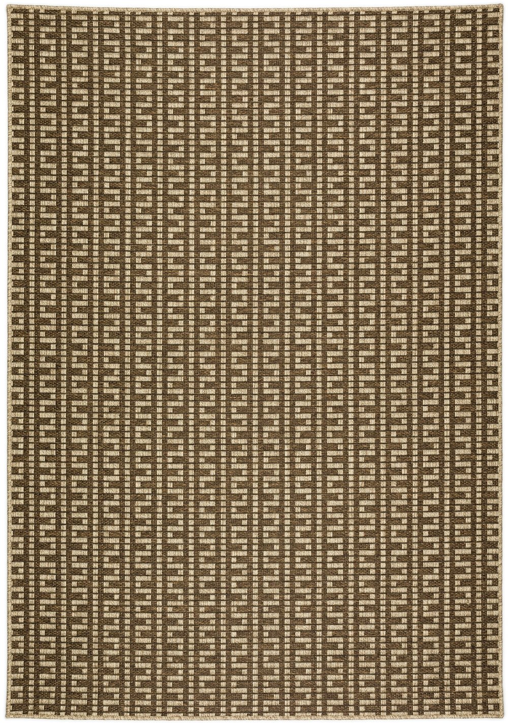 Bali 5 x 8 Egypt Key Brown Outdoor Patio Rug