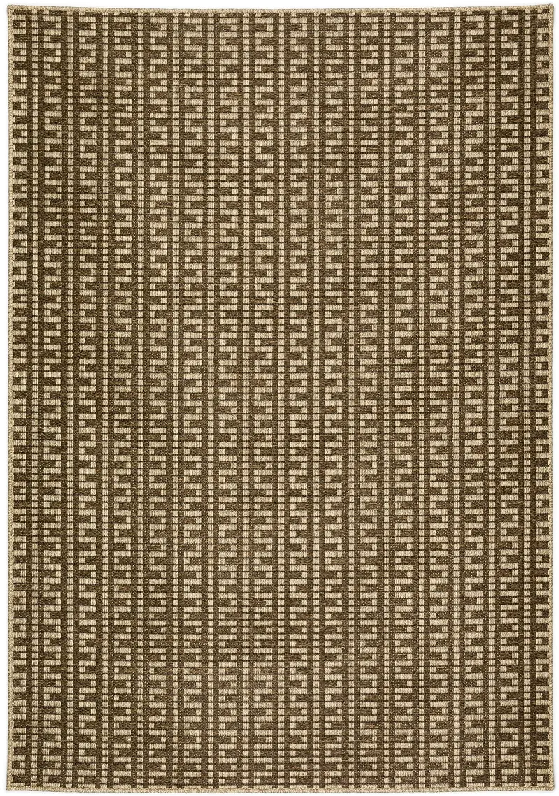 Bali 5 x 8 Egypt Key Brown Outdoor Patio Rug