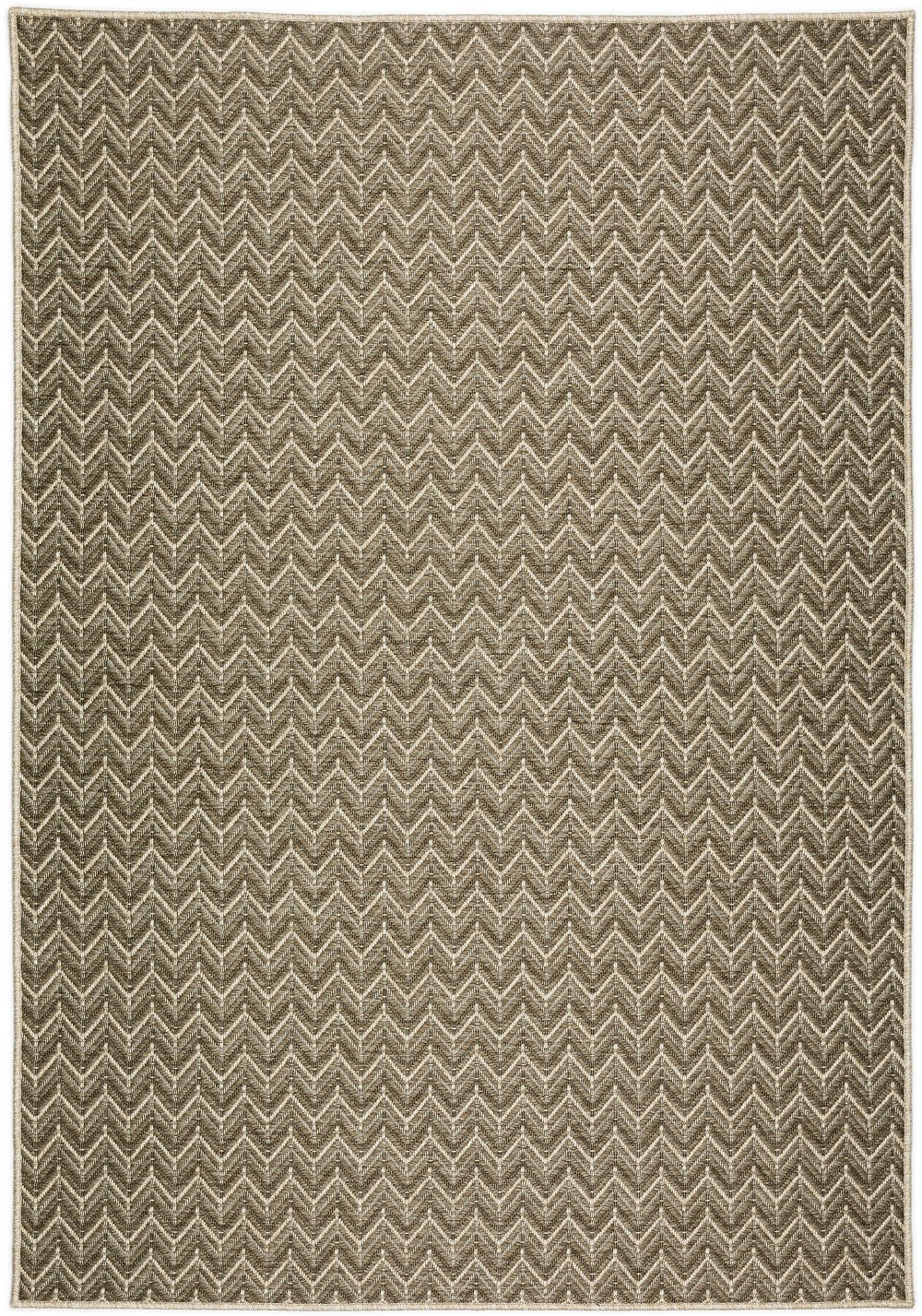 Bali 5 x 8 Herringbone Gray Outdoor Patio Rug