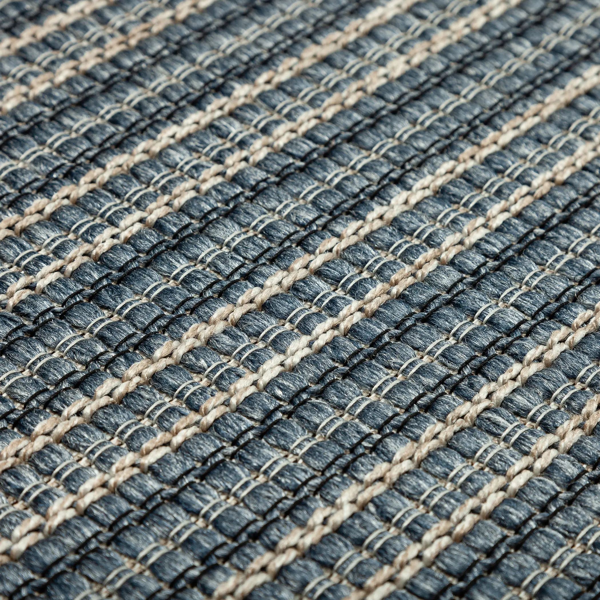 BB2DN8X10-BALI/RUG Bali 8 x 10 Denim Stripe Outdoor Patio Rug-1