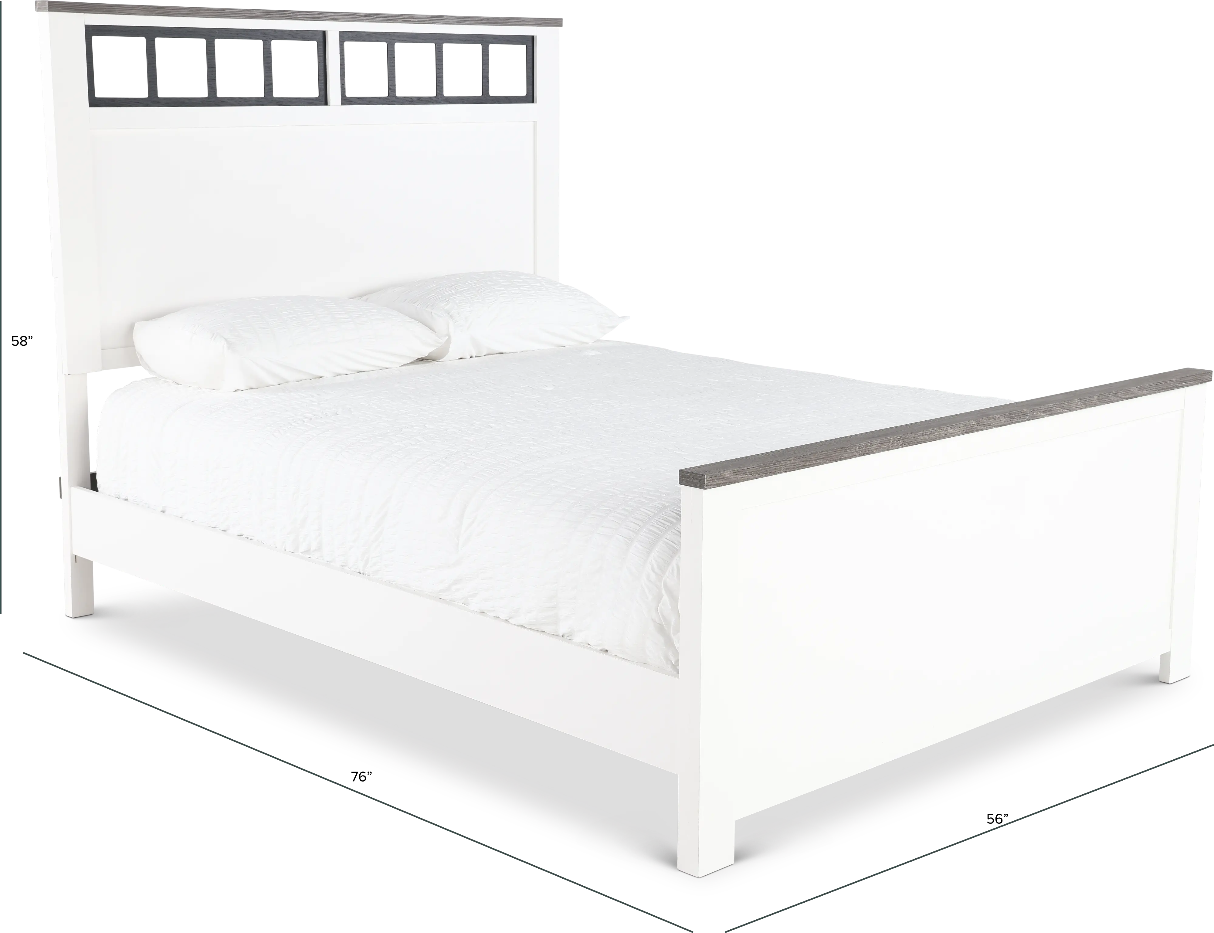 St. James White Full Bed-3