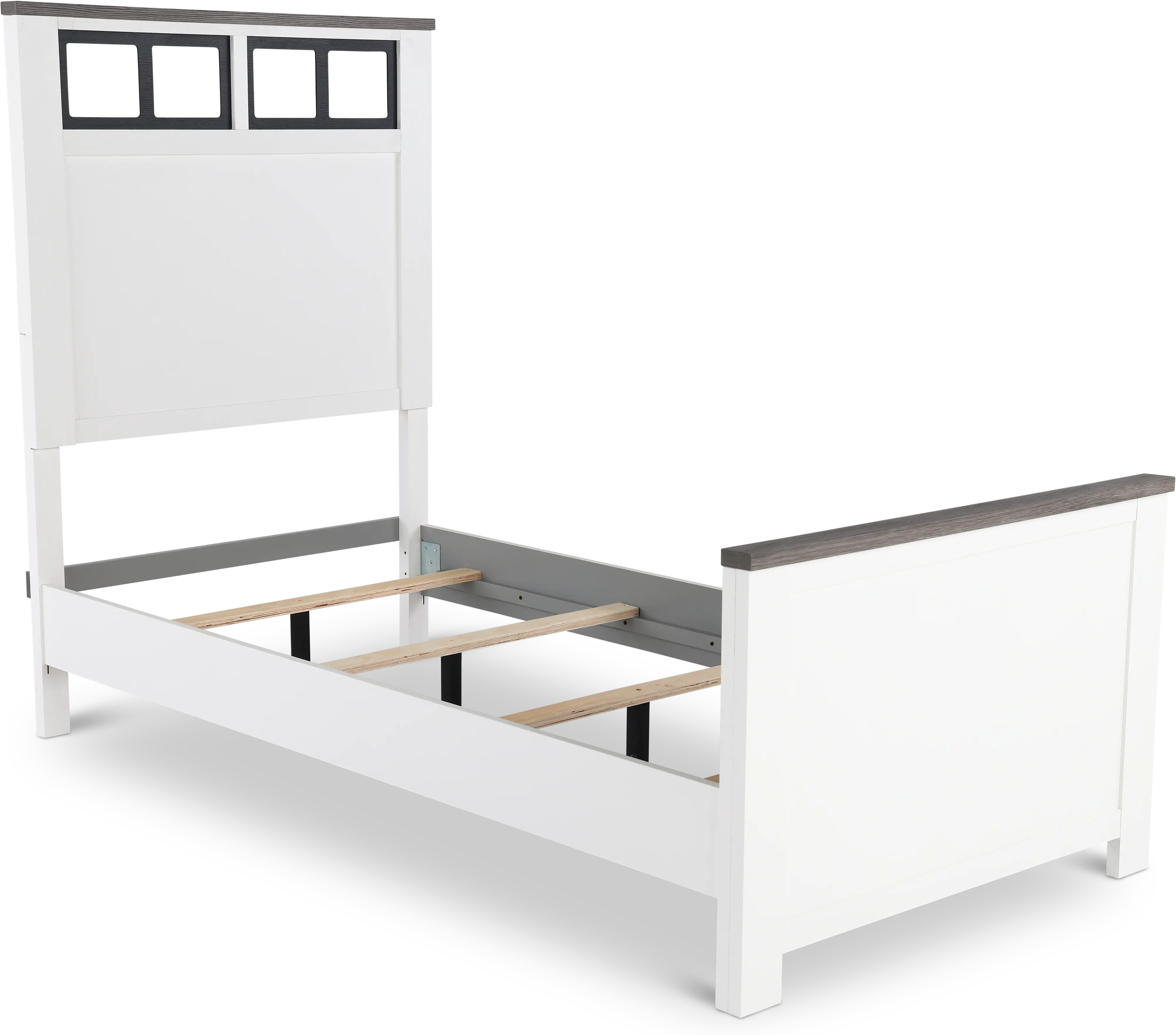 St. James White Twin Bed-1