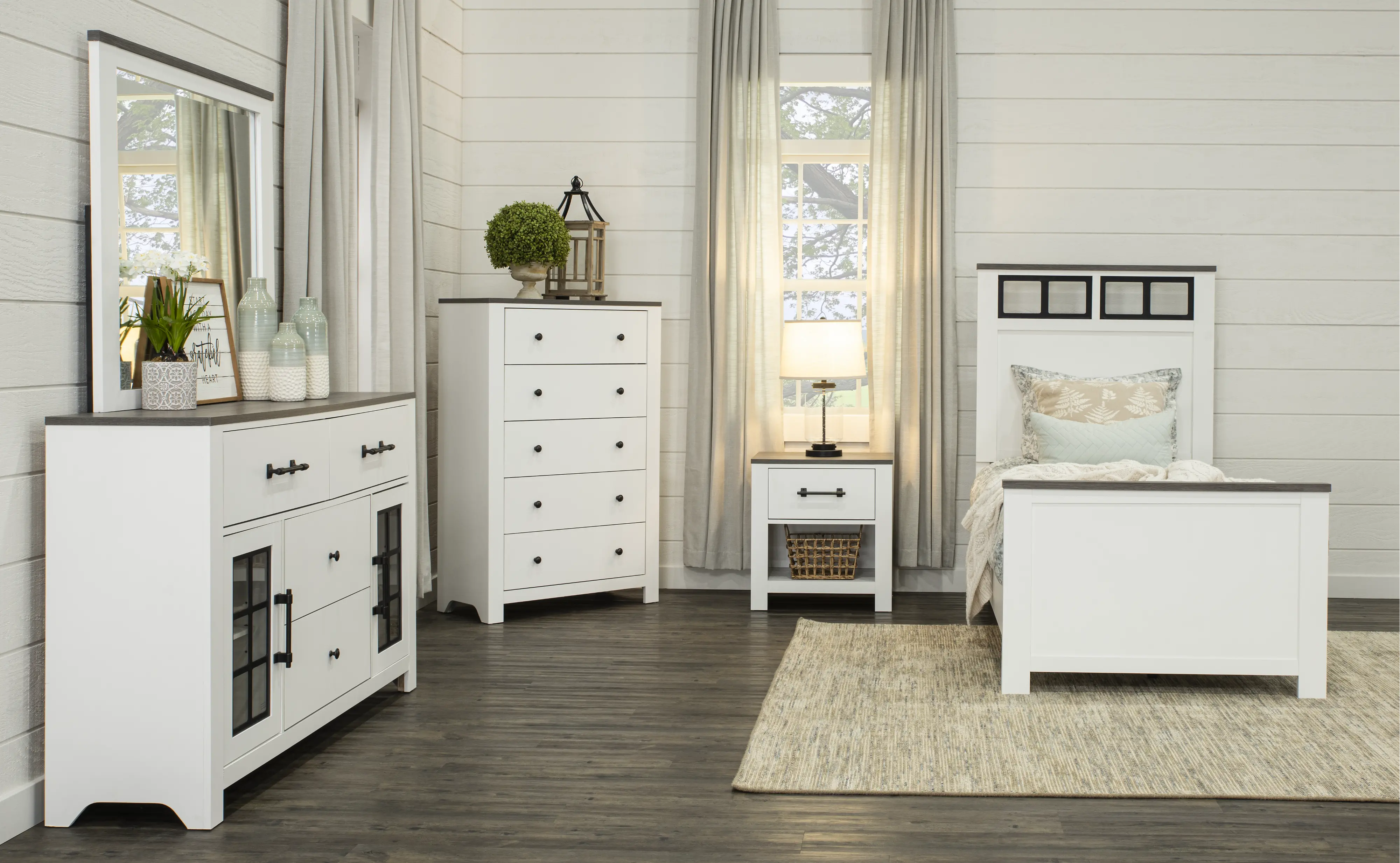 St. James White Twin Bed-2