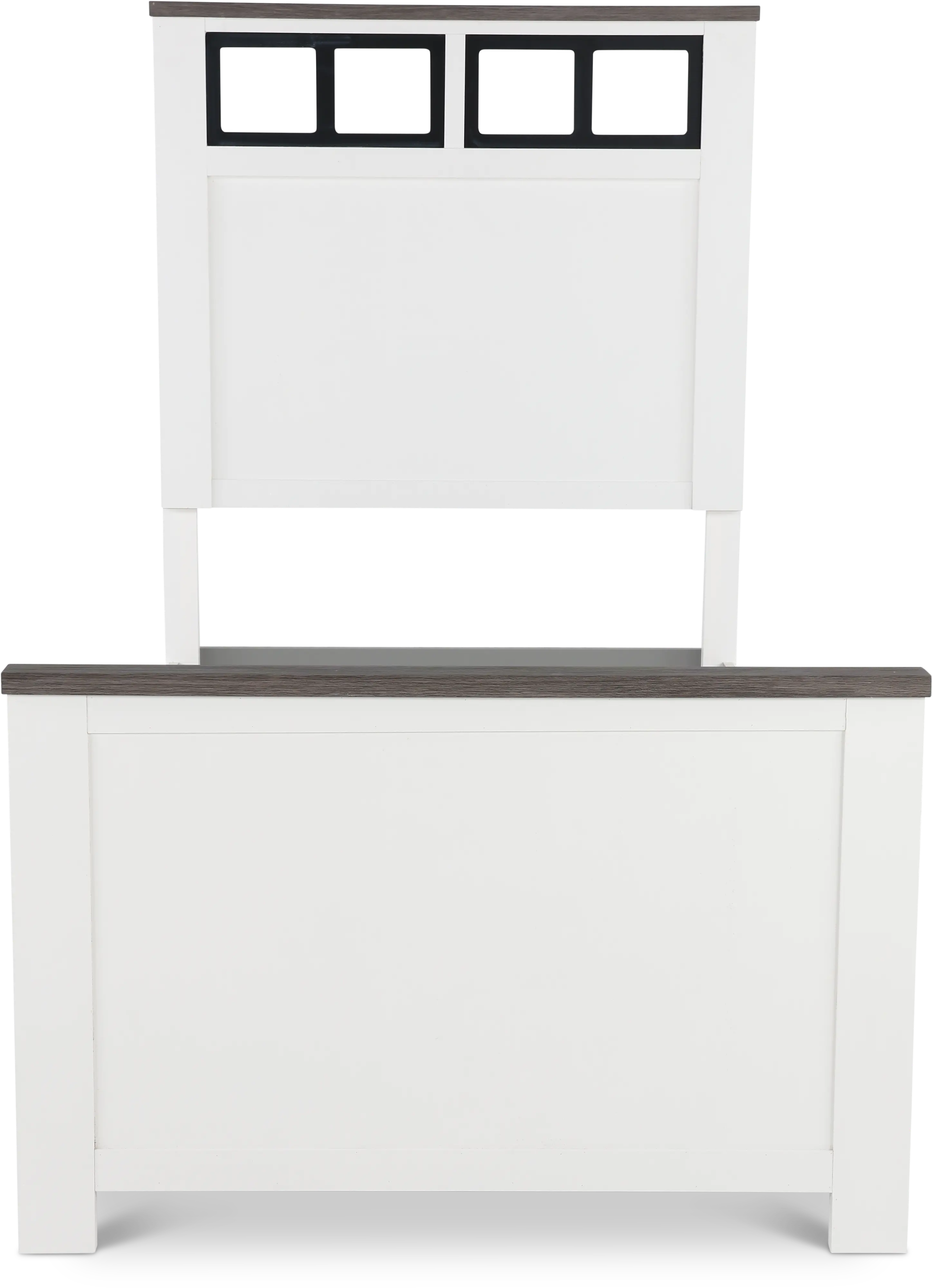 St. James White Twin Bed-4