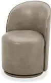 Copley Slate Upholstered Swivel Dining Chair