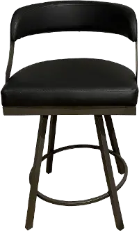 Polson Black Counter Height Stool